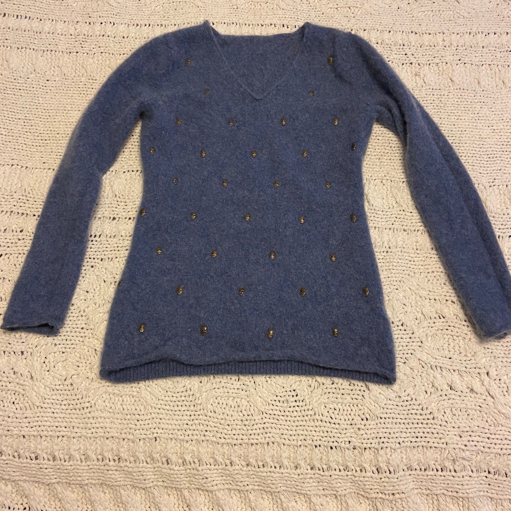 Zadig & Voltaire Skull Sweater 100% Cashmere Size S